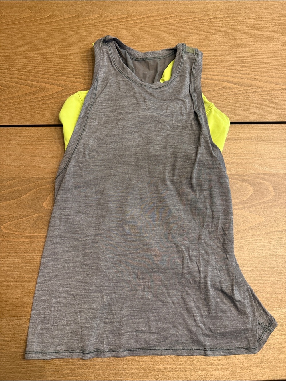 Lululemon Work The Circuit Tank
Heathered Slate / Ray